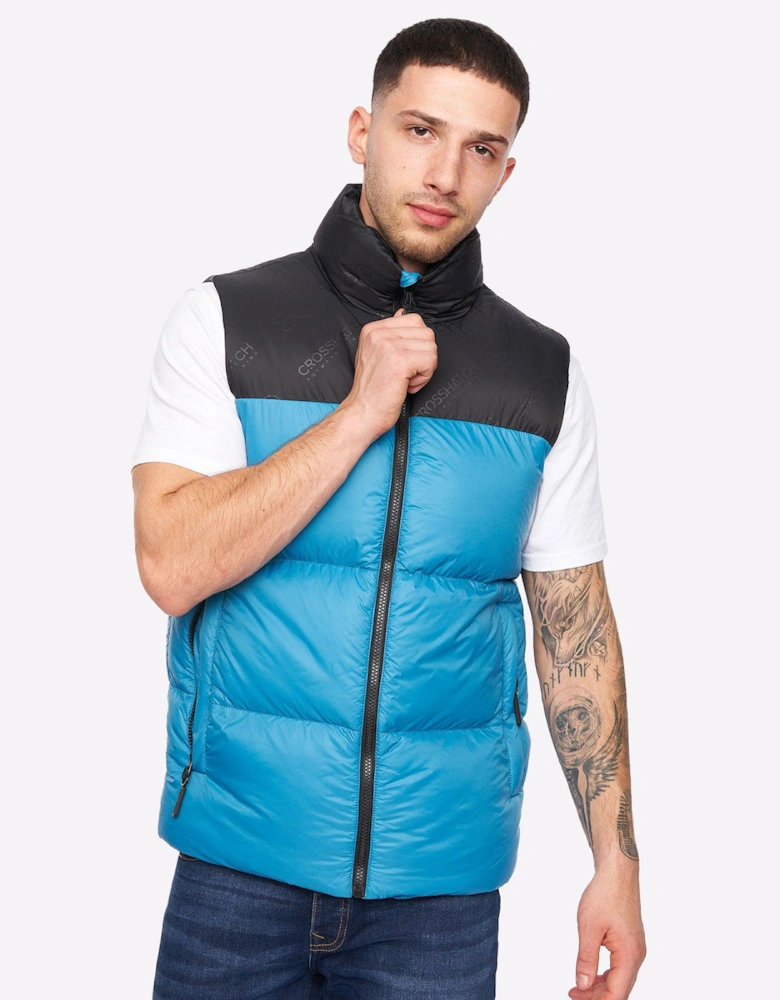 Crosshatch Demerley Gilet Mens Petrol