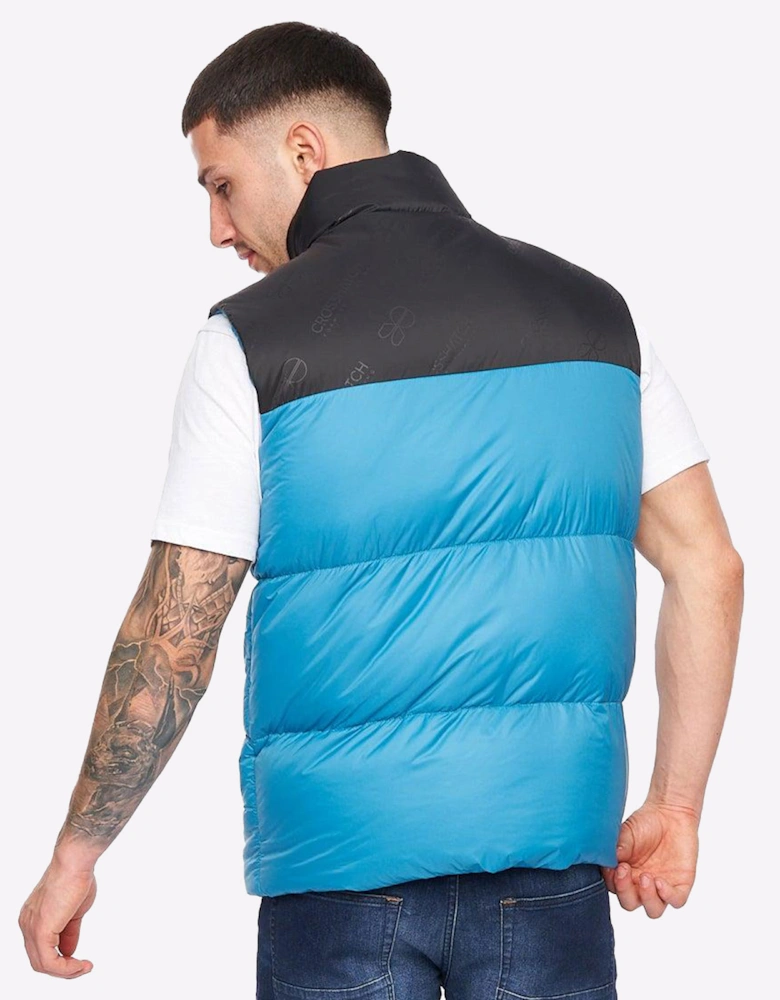 Crosshatch Demerley Gilet Mens Petrol