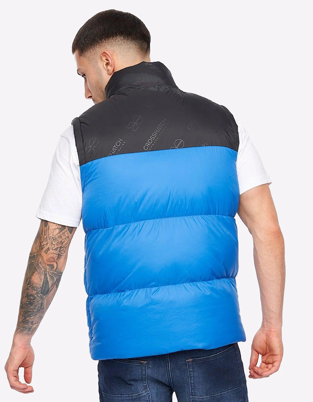 Crosshatch Demerley Gilet Mens Blue