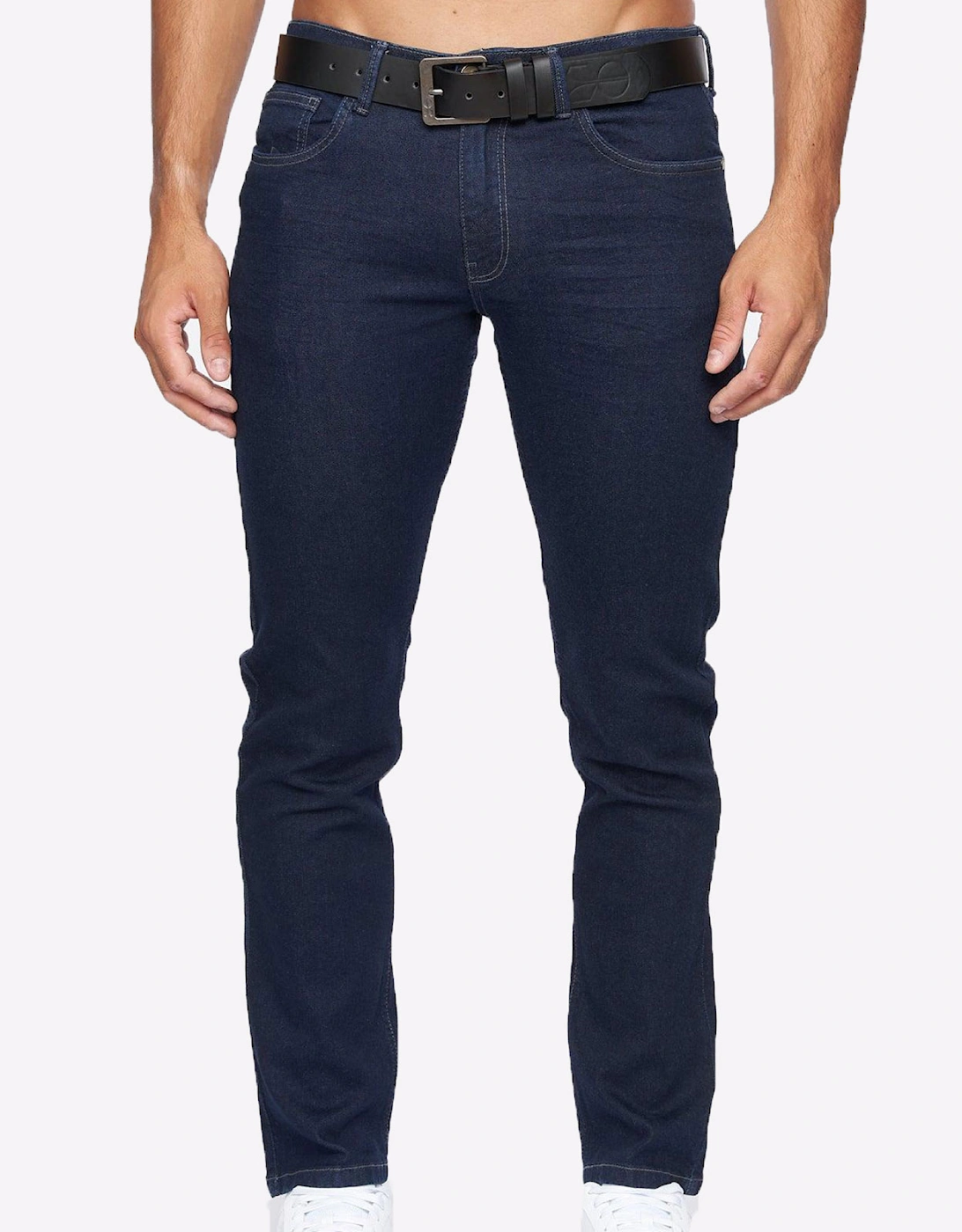 Crosshatch Cadman Mens (Straight Fit) Raw Wash