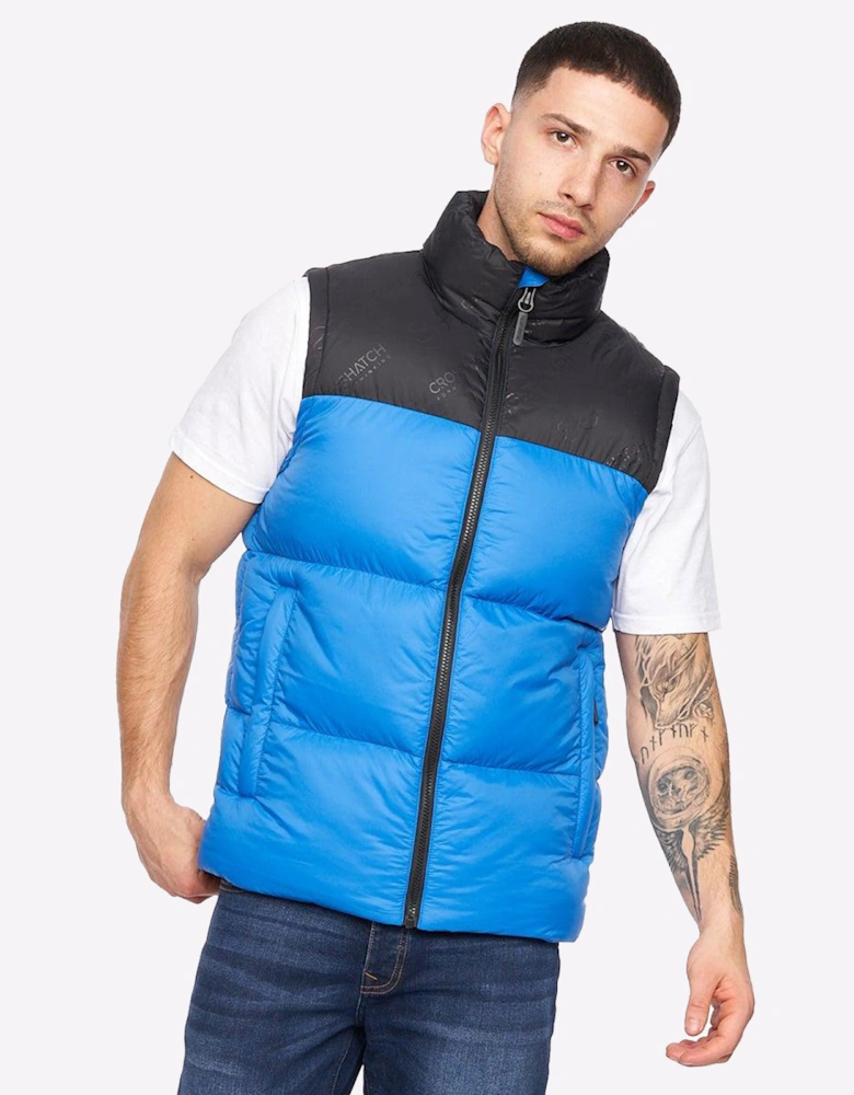 Crosshatch Demerley Gilet Mens Blue