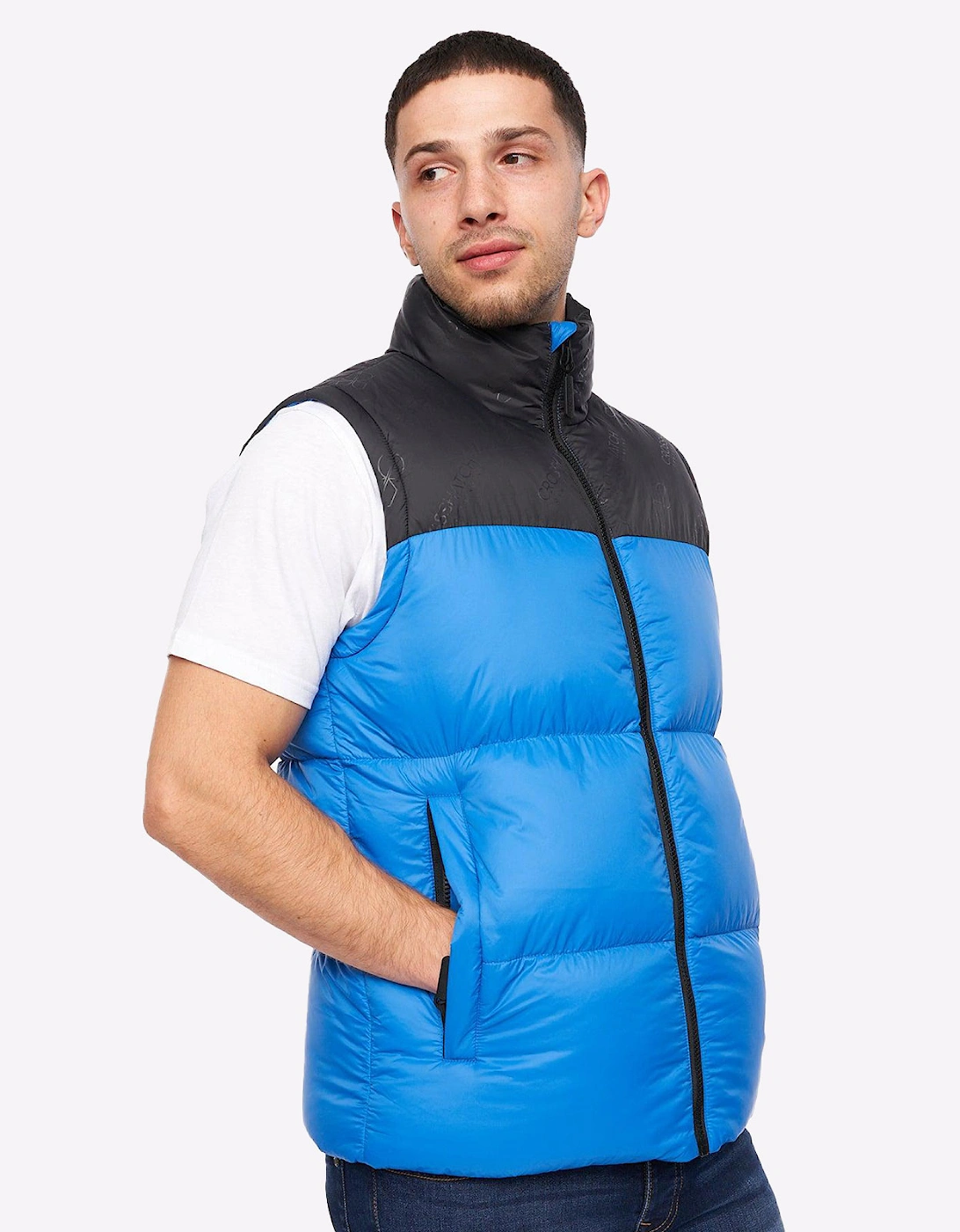 Crosshatch Demerley Gilet Mens Blue