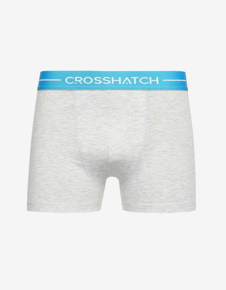 Crosshatch Astral Bright Boxers Mens (12 Pack) Grey Marl