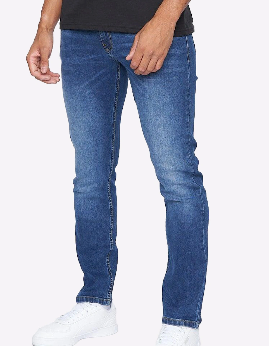 Crosshatch Cadman Mens (Straight Fit) Stone Wash