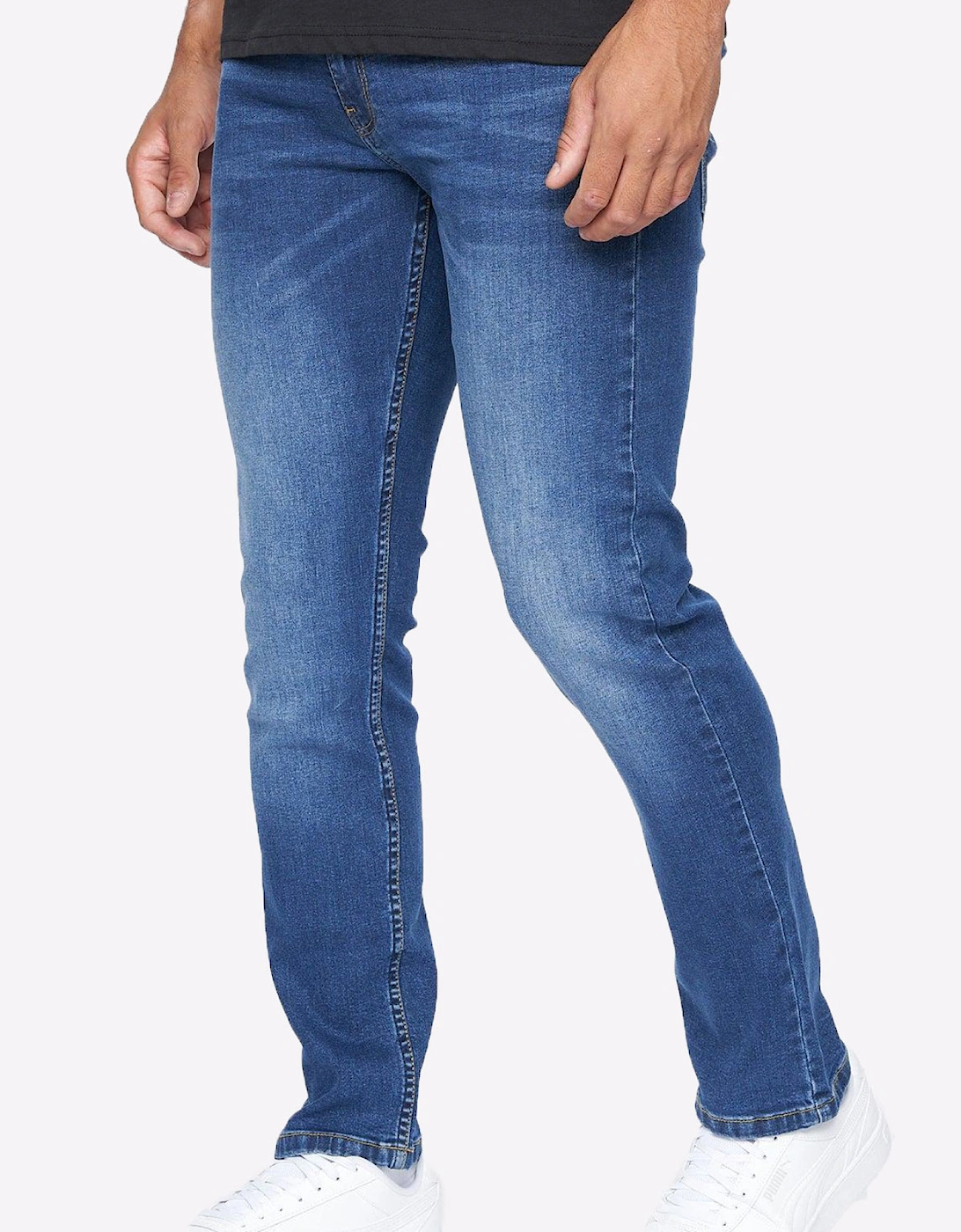 Crosshatch Cadman Mens (Straight Fit) Stone Wash