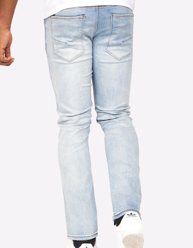 Crosshatch Cadman Mens (Straight Fit) Light Wash