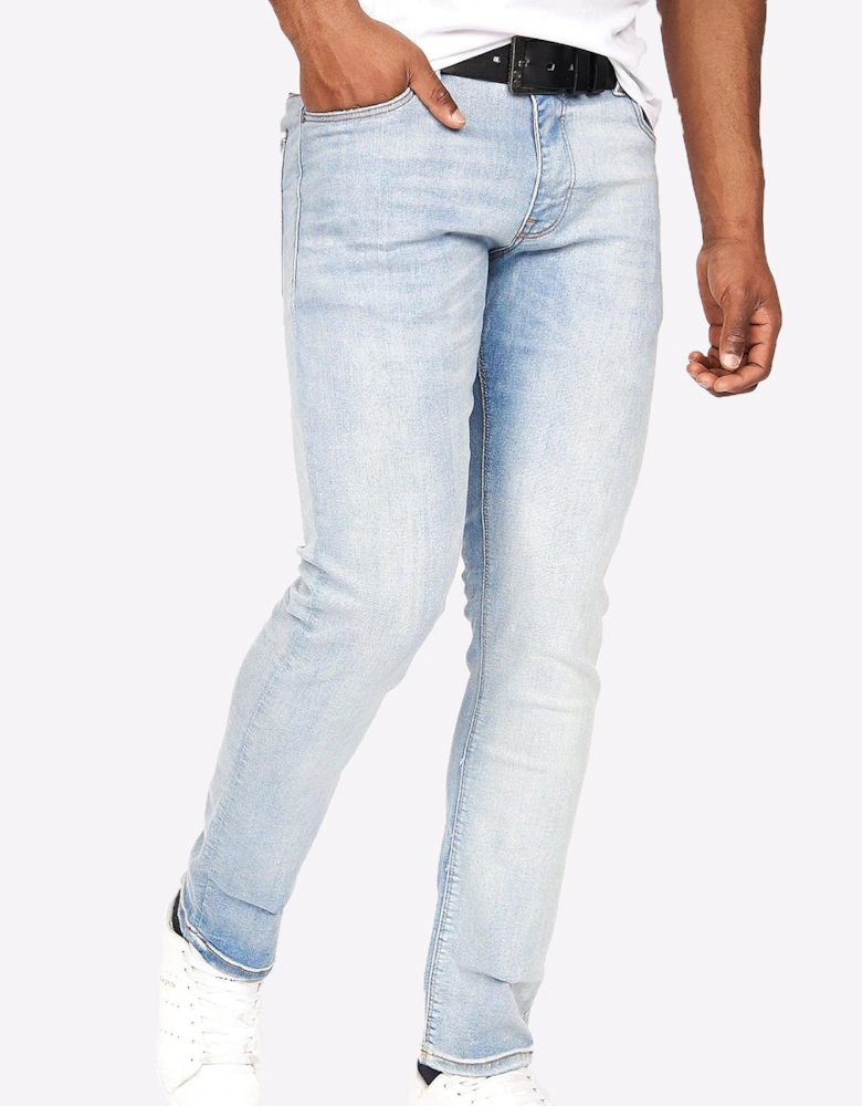Crosshatch Cadman Mens (Straight Fit) Light Wash