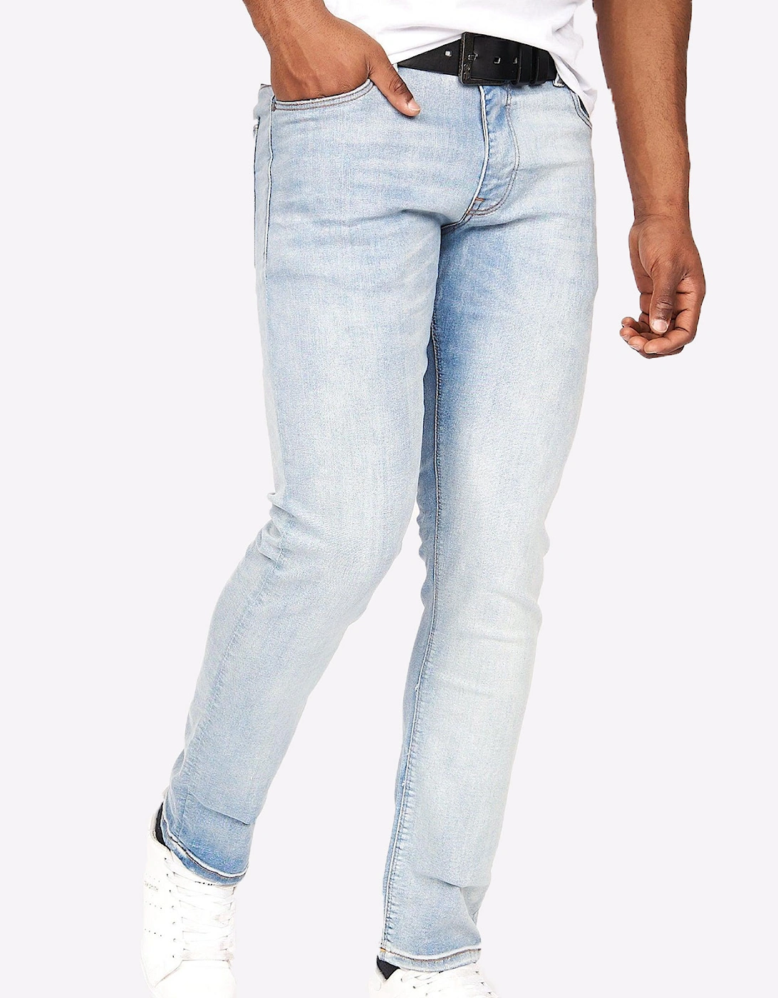 Crosshatch Cadman Mens (Straight Fit) Light Wash