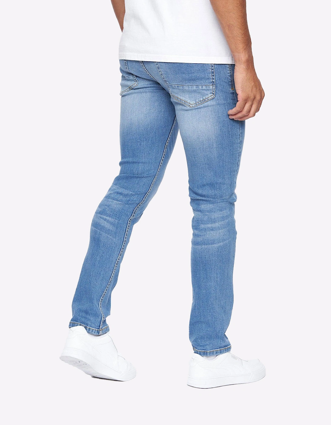 Crosshatch Malcolm Jeans Mens (Slim Fit) Light Wash