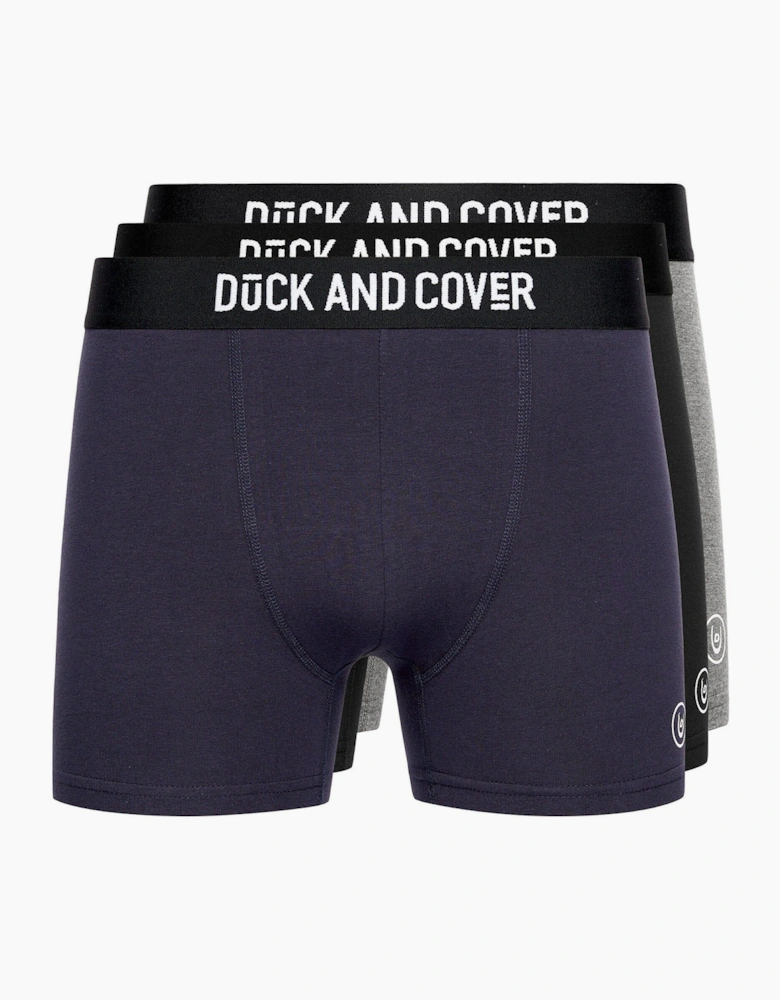 Duck And Cover Bronteen 3-Pack Boxer Shorts Mens Assorted