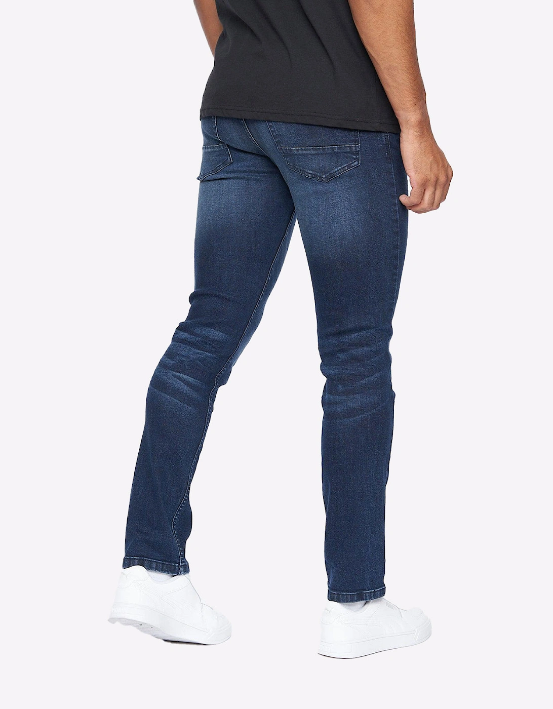 Crosshatch Malcolm Jeans Mens (Slim Fit) Dark Wash