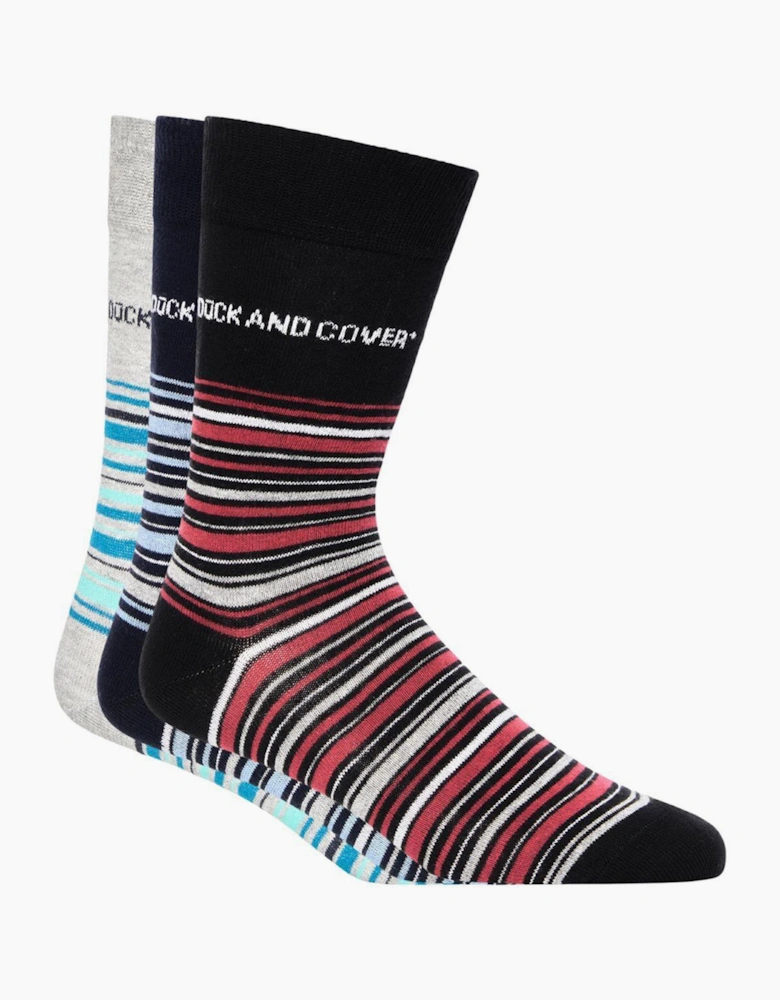 Duck And Cover Bilkons 3-Pack Socks Mens Assorted