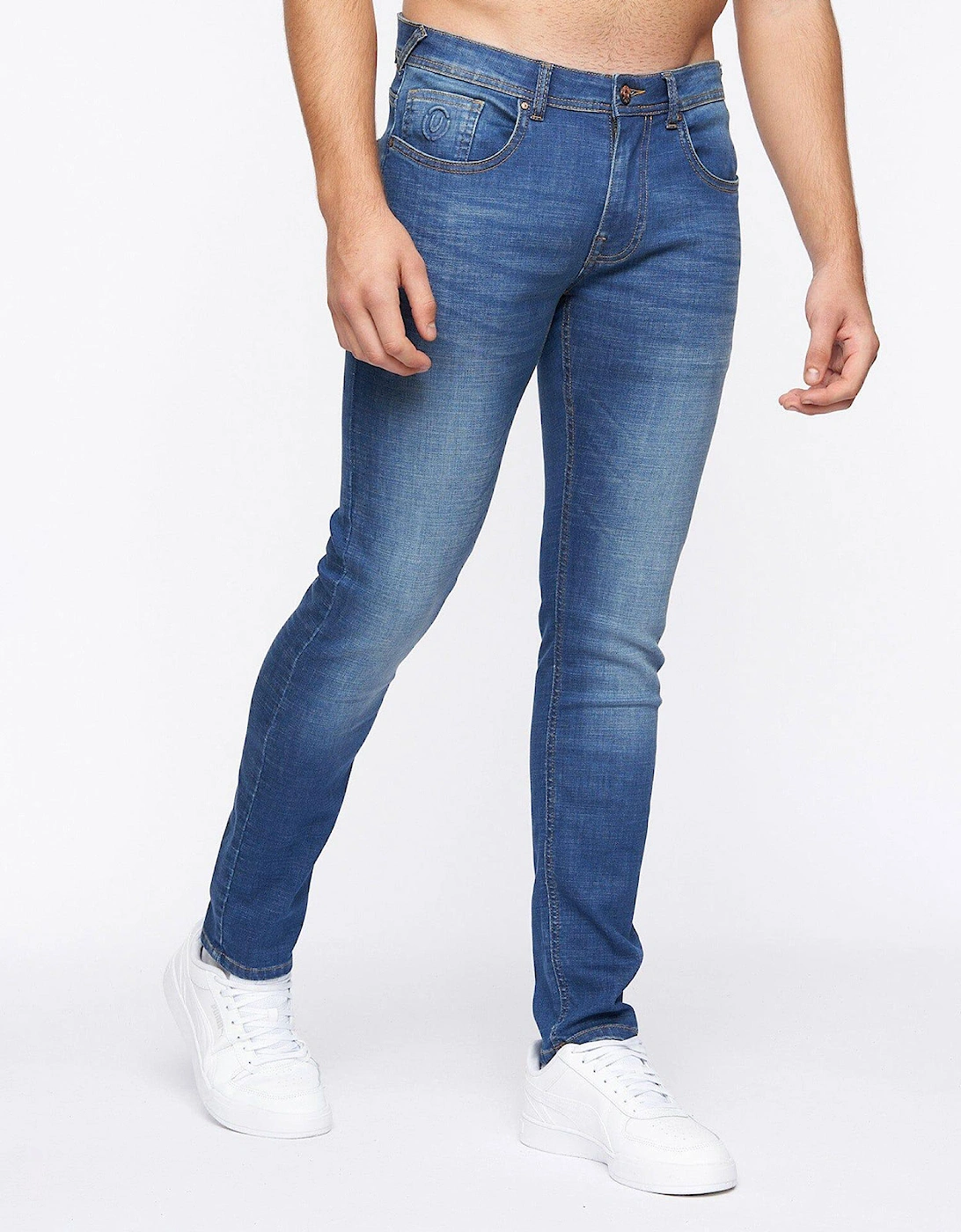 Duck And Cover Doves Jeans Mens (Slim Fit) Blue