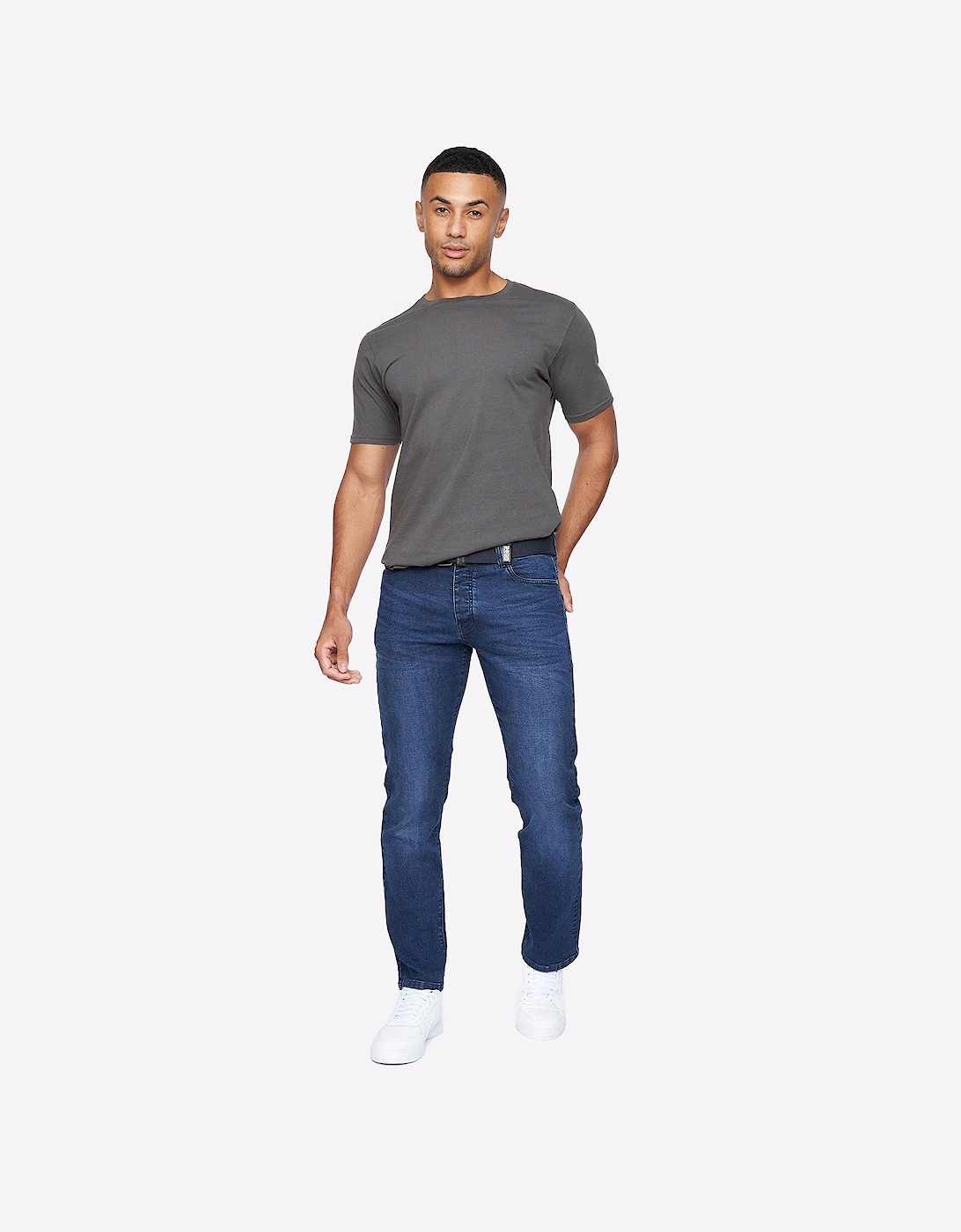 Crosshatch Princed Jeans Mens Dark Wash