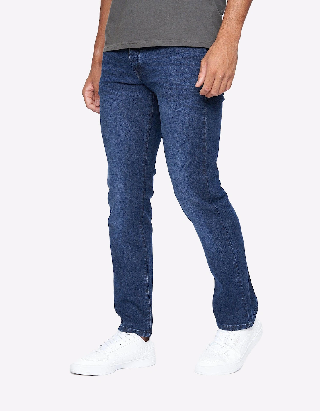 Crosshatch Princed Jeans Mens Dark Wash