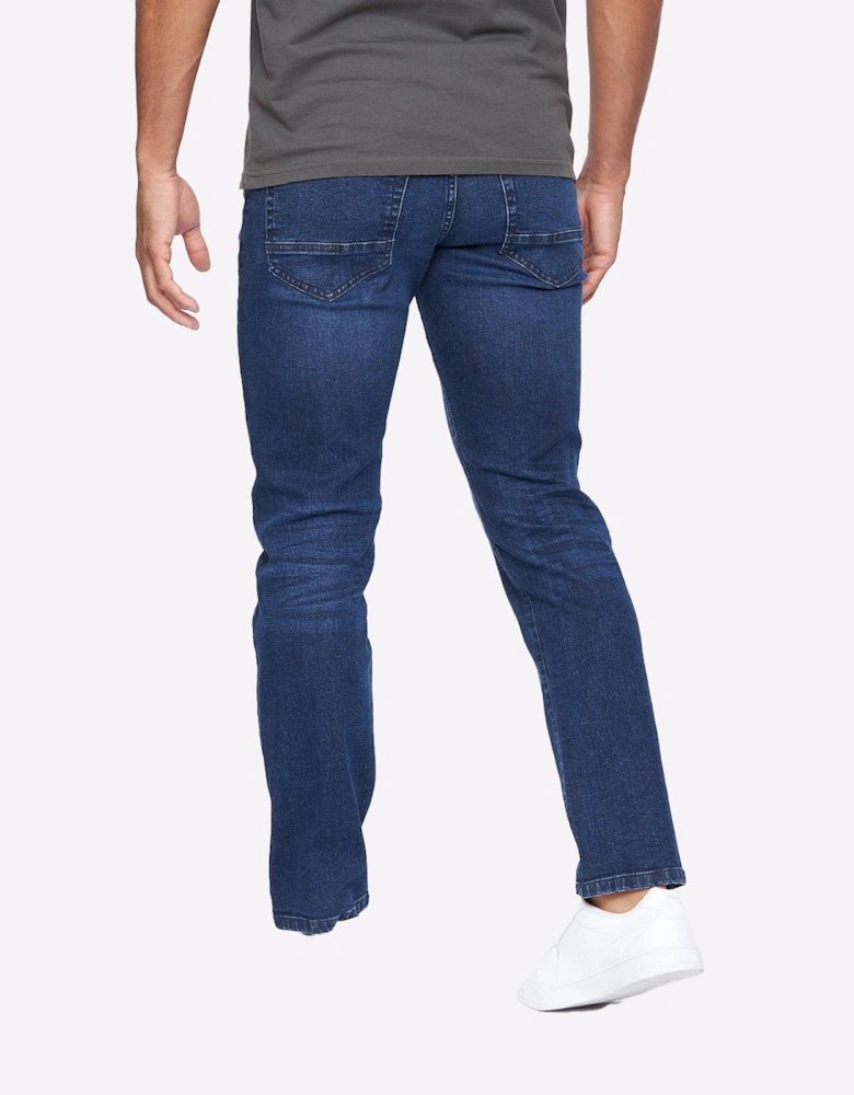 Crosshatch Princed Jeans Mens Dark Wash