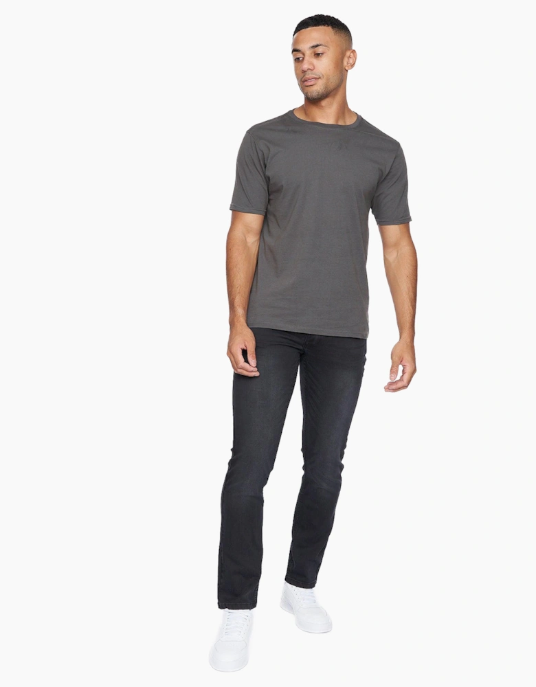 Crosshatch Malcolm Jeans Mens (Slim Fit) Black Wash