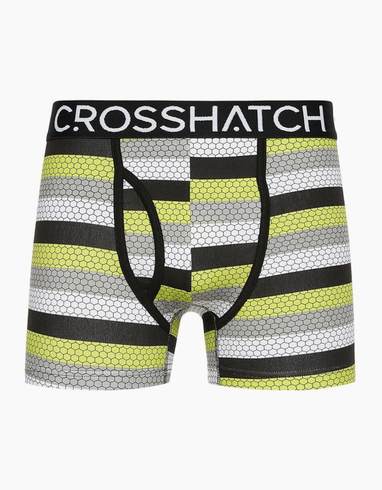 Crosshatch Crystaline 3-Pack Boxers Mens Lime