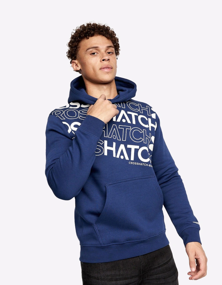 Crosshatch Hensal 2-Pack Hoodies Mens Navy/White