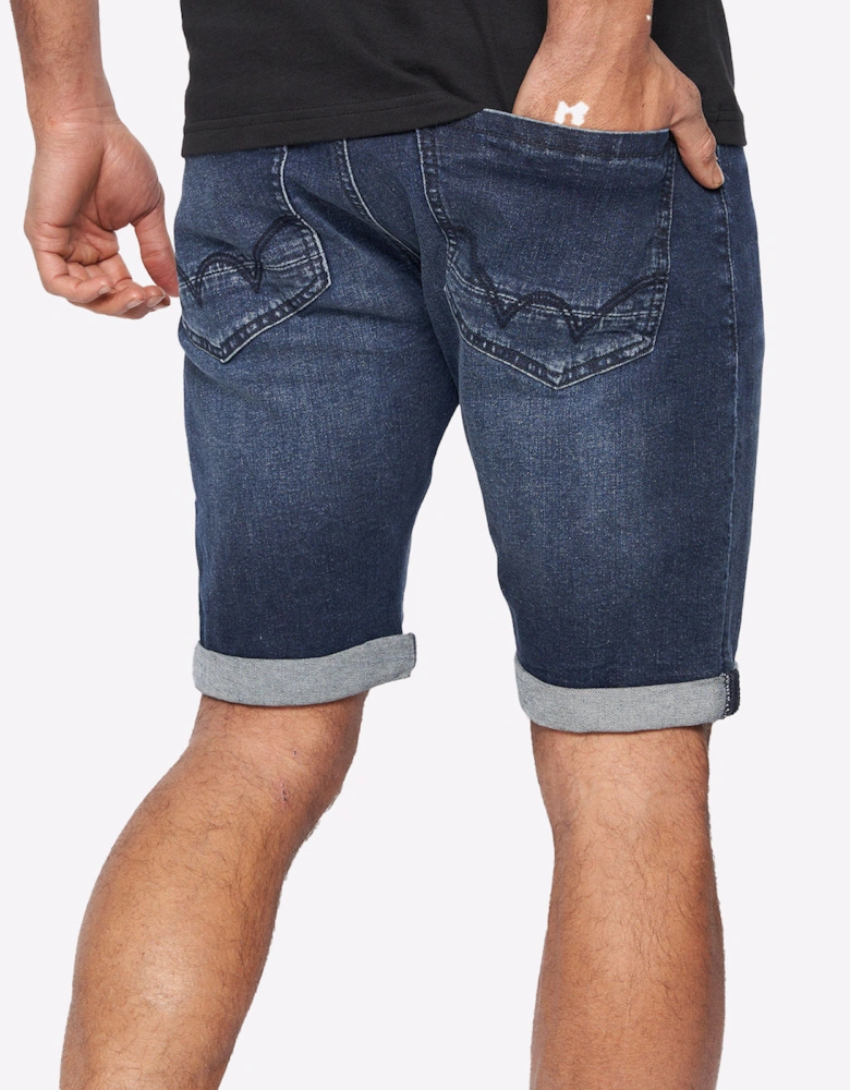 Duck And Cover Duck and Cover Zeki Shorts Mens Dark Wash / Navy