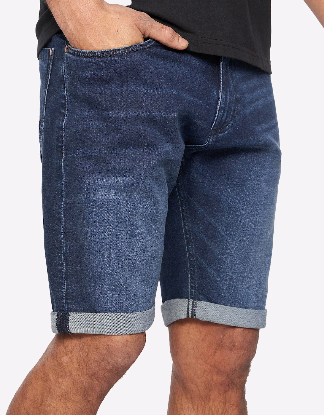 Duck And Cover Duck and Cover Zeki Shorts Mens Dark Wash / Navy