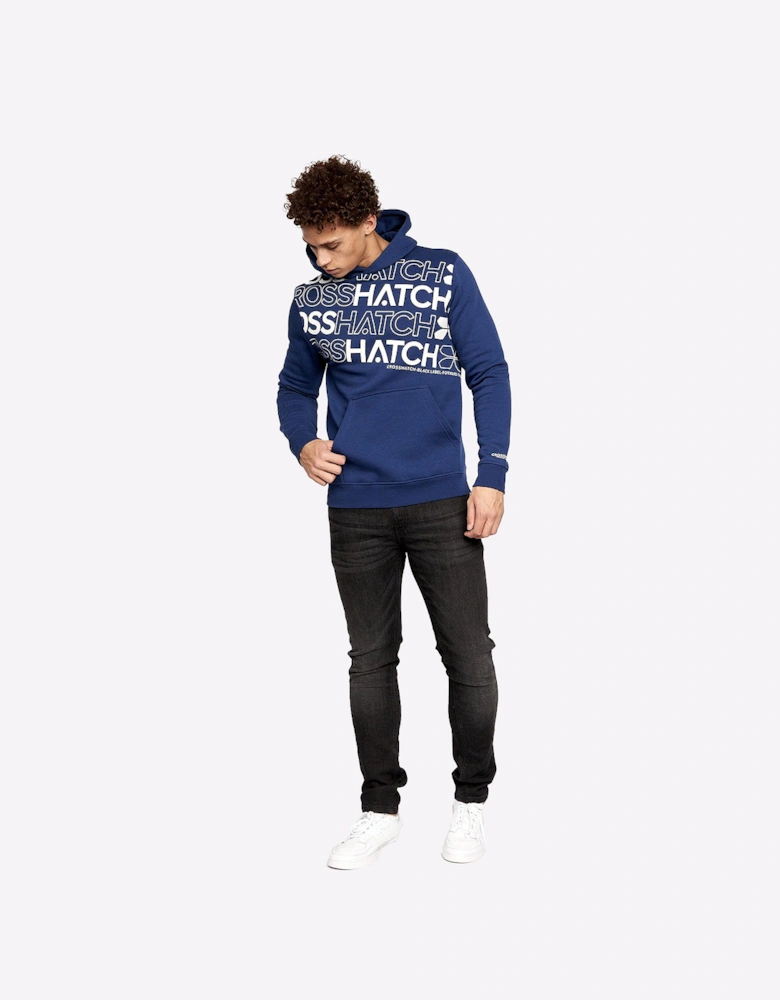 Crosshatch Hensal 2-Pack Hoodies Mens Navy/White