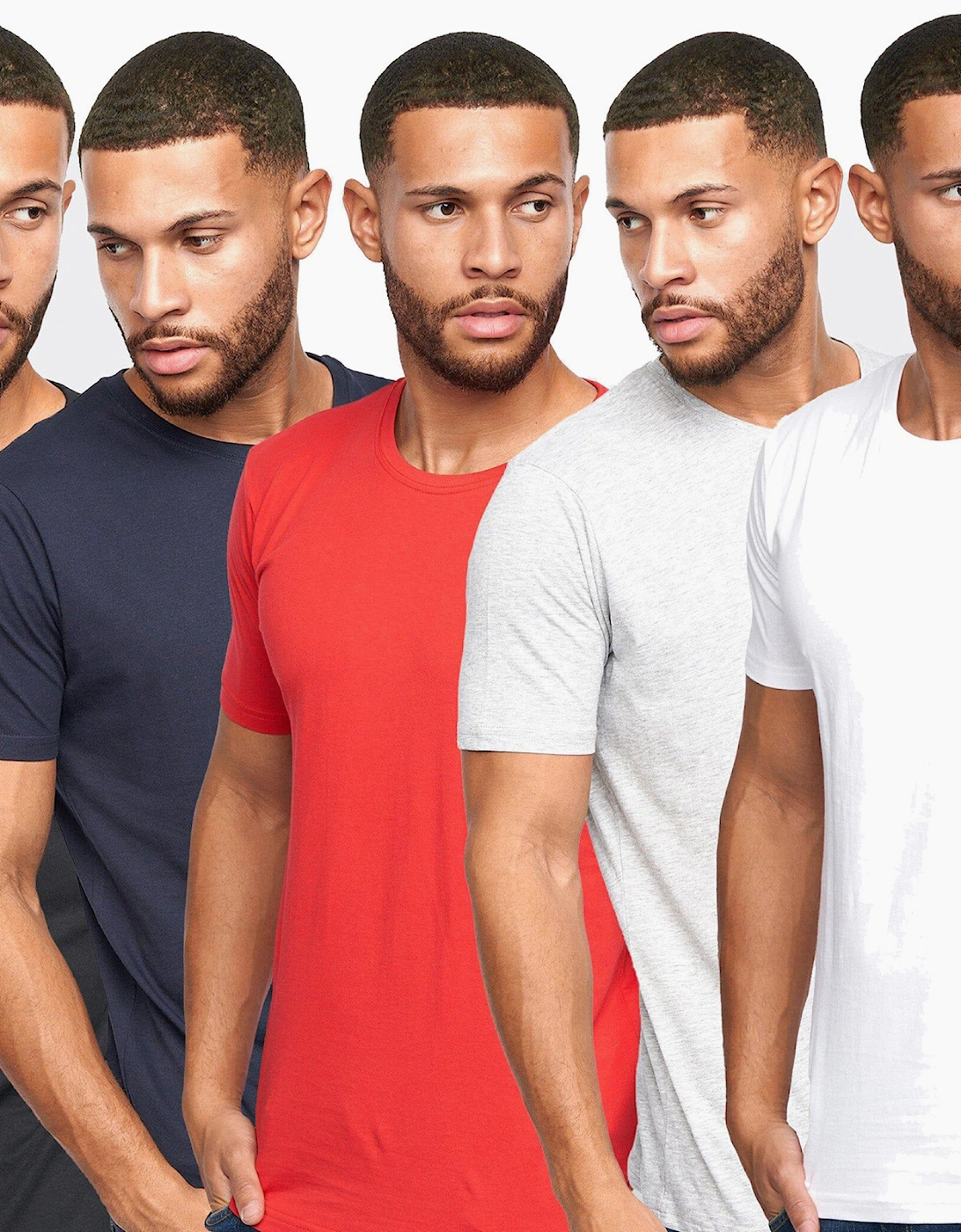 Duck And Cover Duck and Cover Errington T-Shirt 5pk Mens Multi