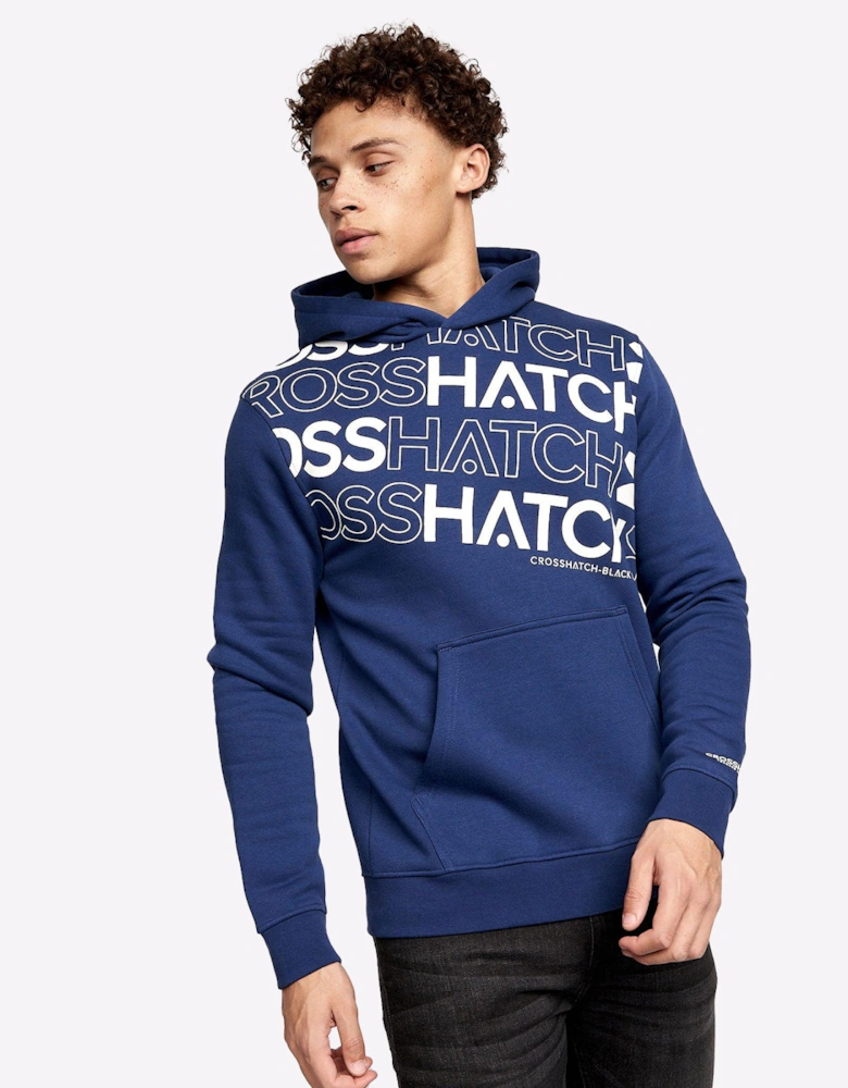Crosshatch Hensal 2-Pack Hoodies Mens Navy/White
