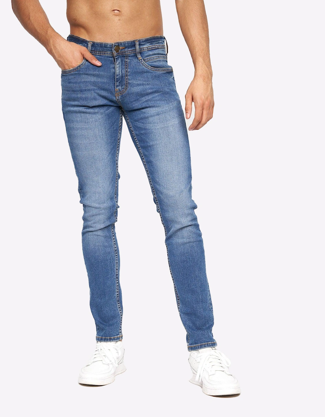 Duck And Cover Duck and Cover Maylead Jeans Mens (Slm Fit) Blue