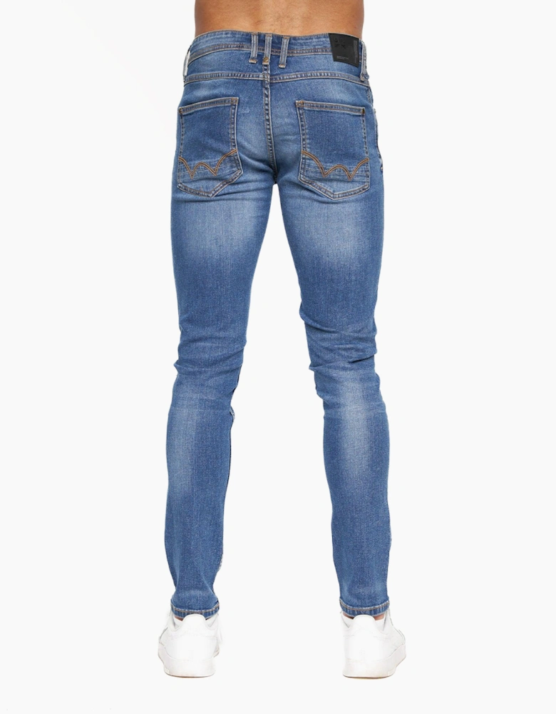 Duck And Cover Duck and Cover Maylead Jeans Mens (Slm Fit) Blue