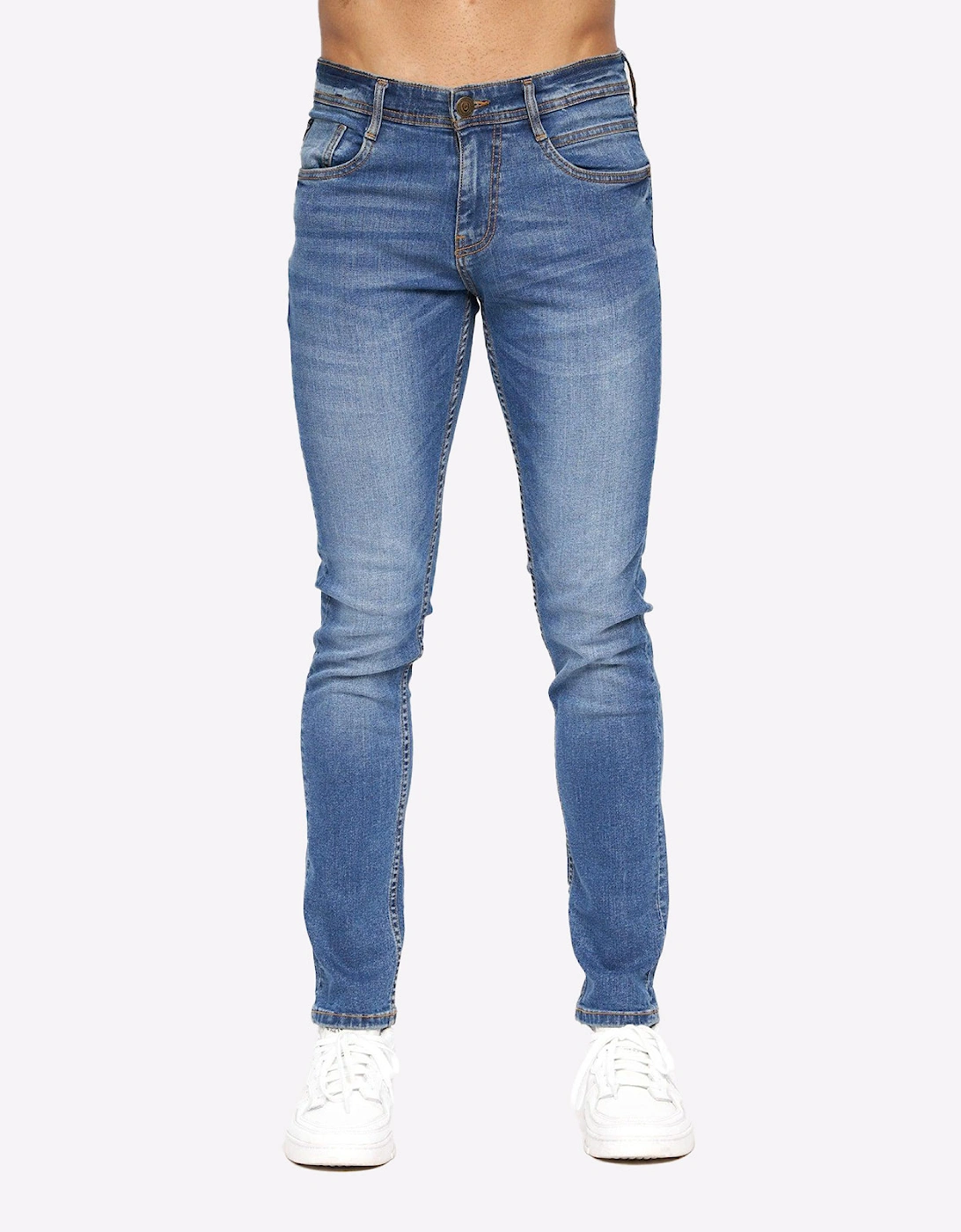 Duck And Cover Duck and Cover Maylead Jeans Mens (Slm Fit) Blue