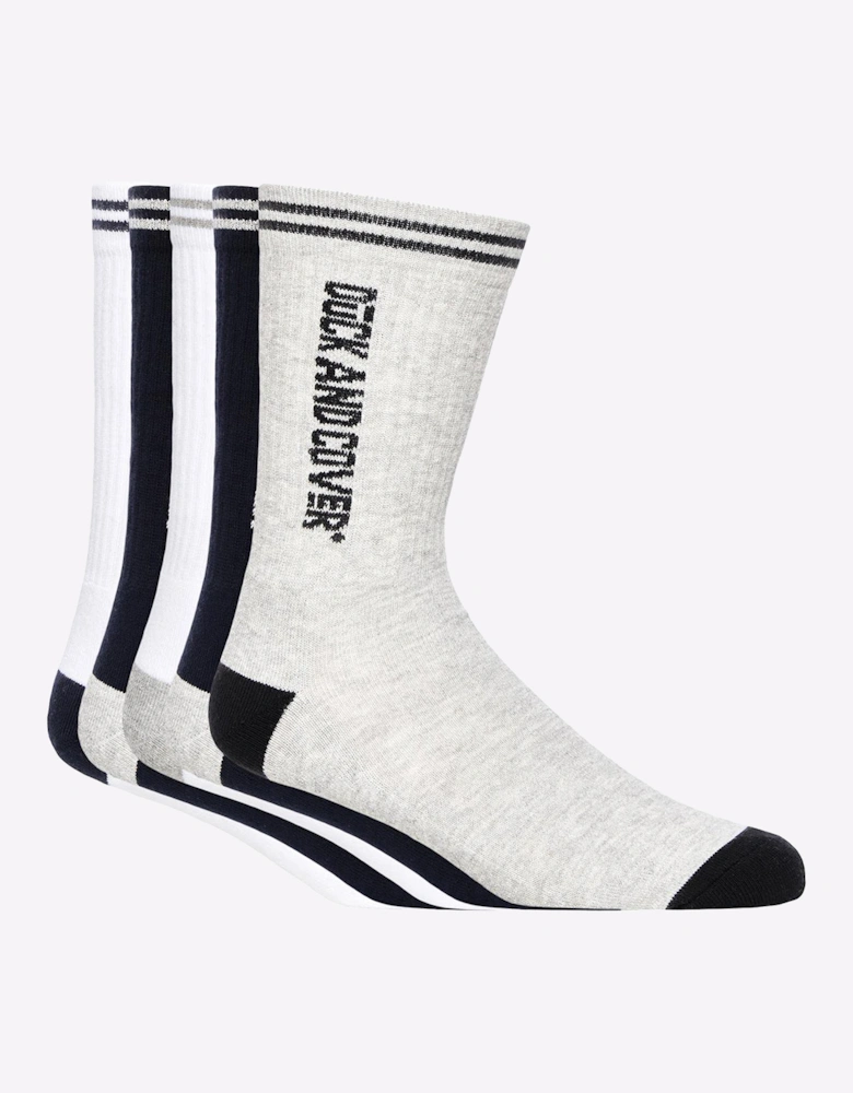 Duck And Cover Duck and Cover Juble Sports Socks 5pk Mens Assorted / Black / White