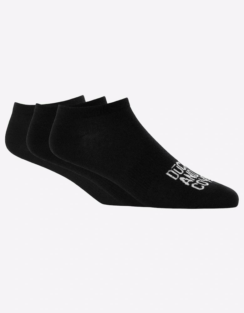 Duck And Cover Duck and Cover Fubel Trainer Socks 5pk Mens Black