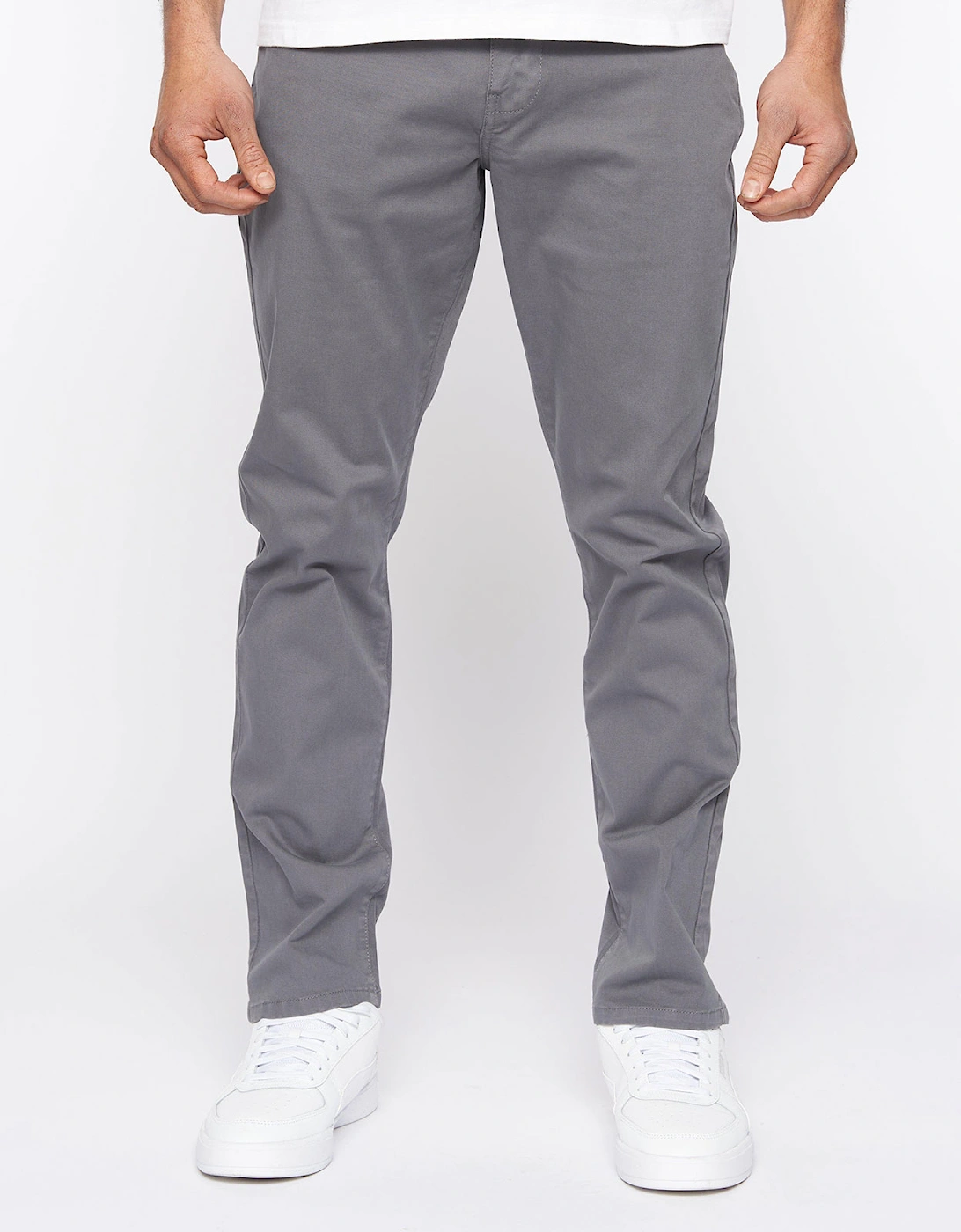 Duck And Cover Duck and Cover Franztown Chinos Mens (Slim Fit) Grey