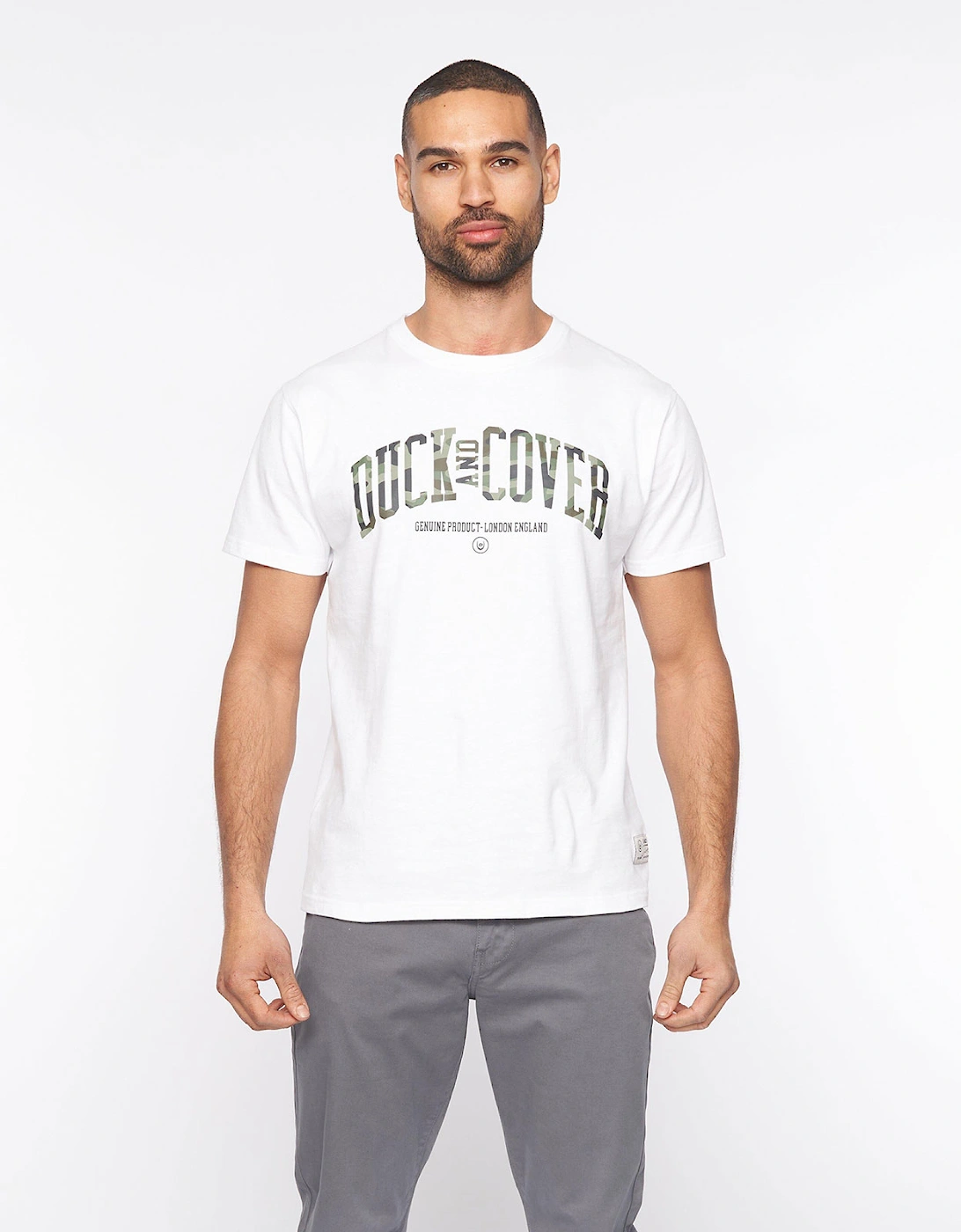 Duck And Cover Duck and Cover Franztown Chinos Mens (Slim Fit) Grey