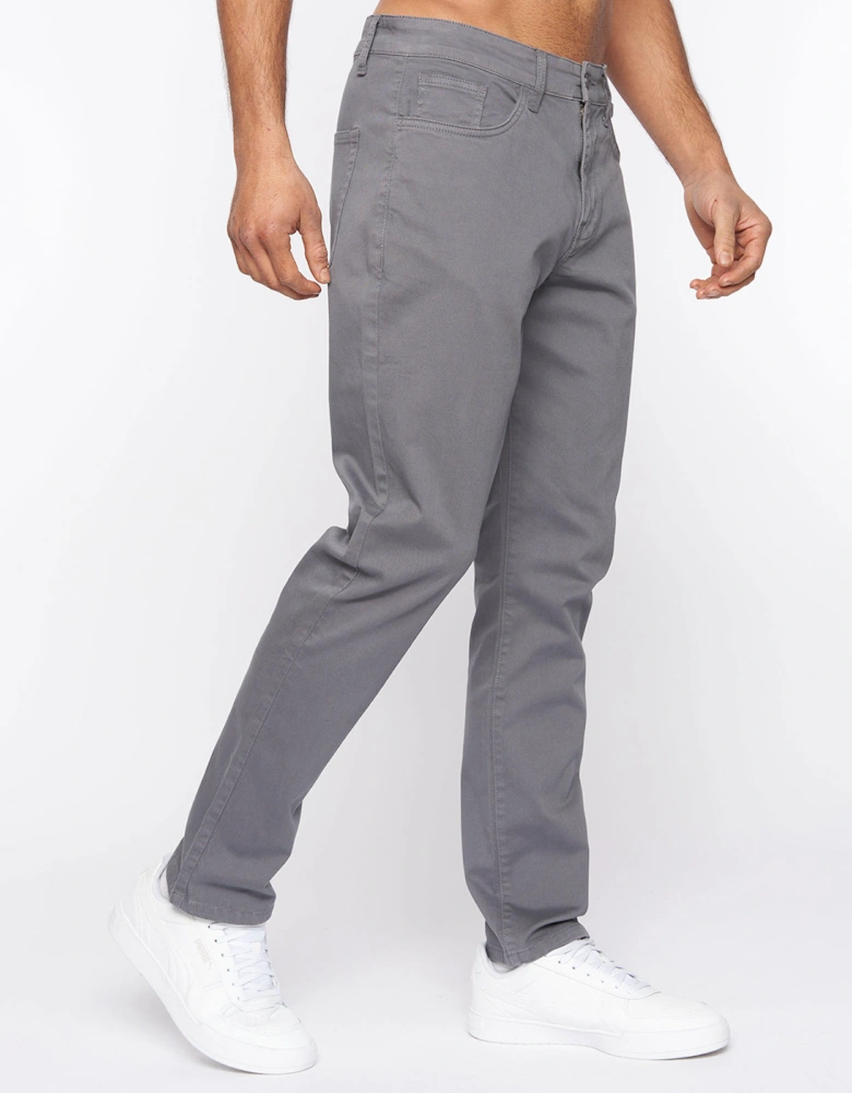 Duck And Cover Duck and Cover Franztown Chinos Mens (Slim Fit) Grey