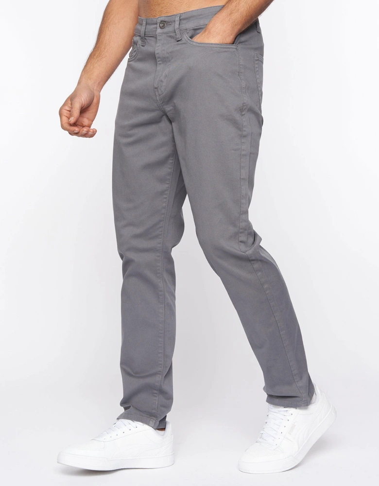 Duck And Cover Duck and Cover Franztown Chinos Mens (Slim Fit) Grey