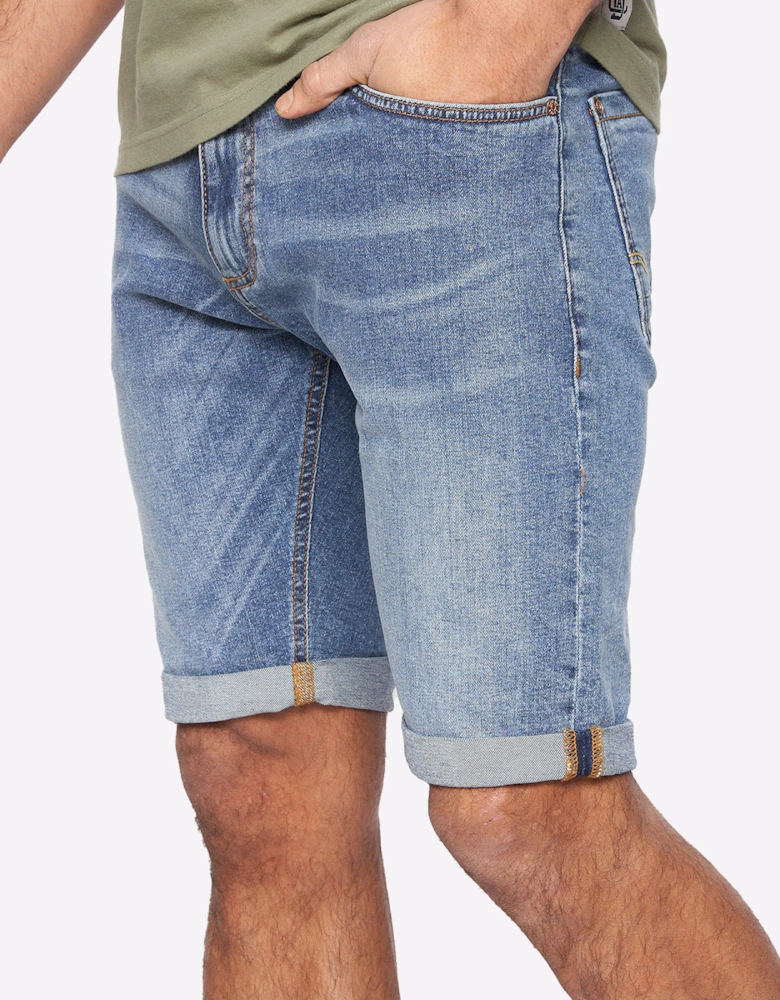 Duck And Cover Duck and Cover Zeki Shorts Mens Stone Wash / Navy