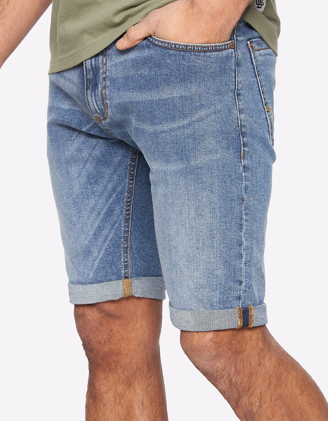 Duck And Cover Duck and Cover Zeki Shorts Mens Stone Wash / Navy