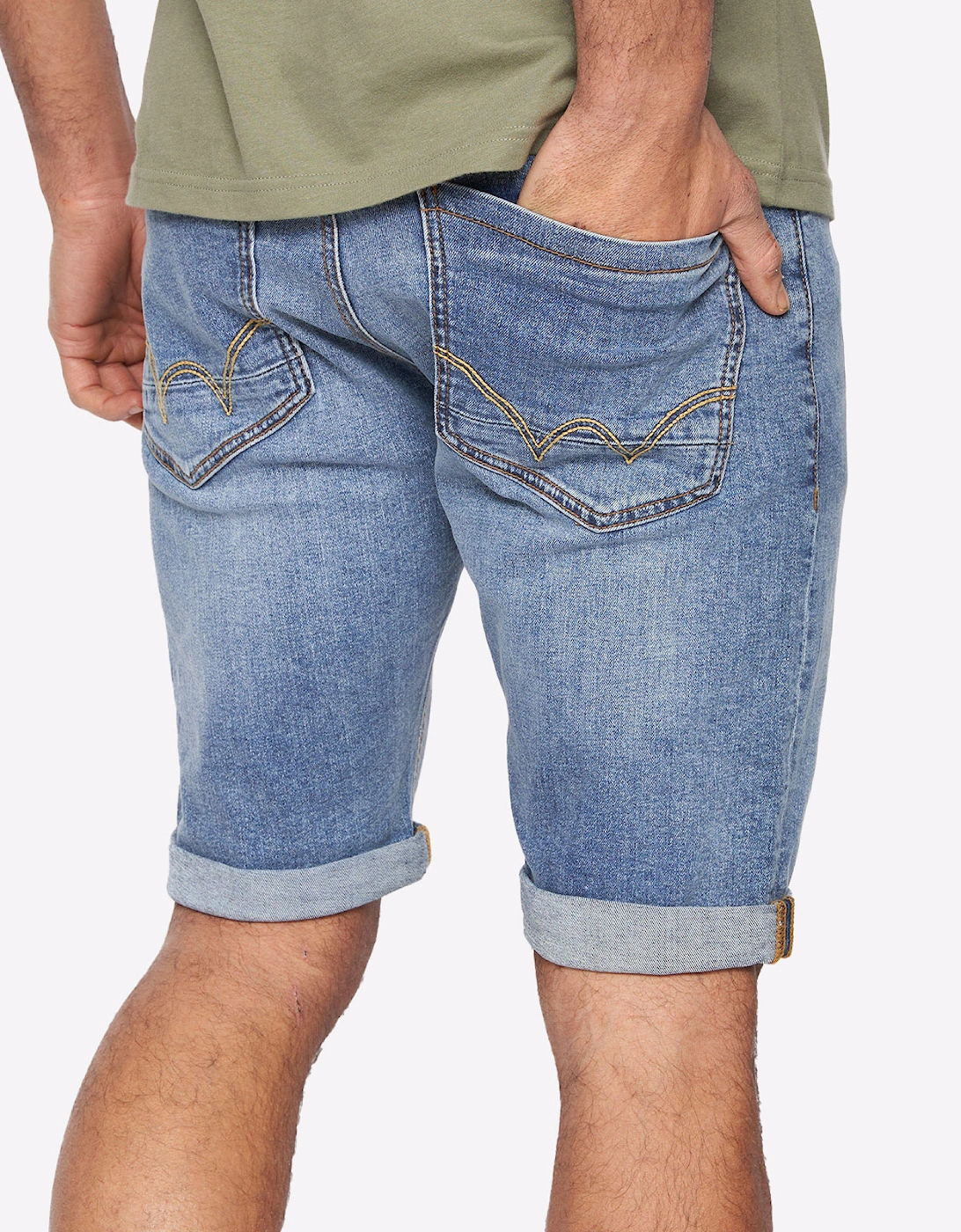 Duck And Cover Duck and Cover Zeki Shorts Mens Stone Wash / Navy