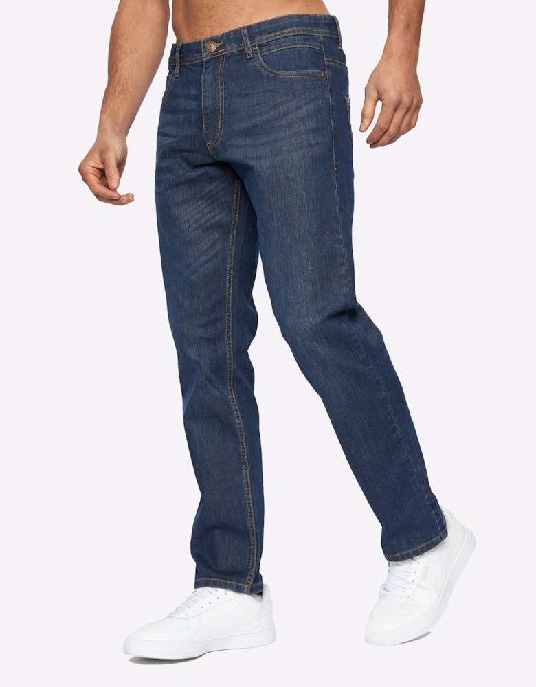 Duck And Cover Duck and Cover Hydras Jeans Mens Dark Wash / Navy
