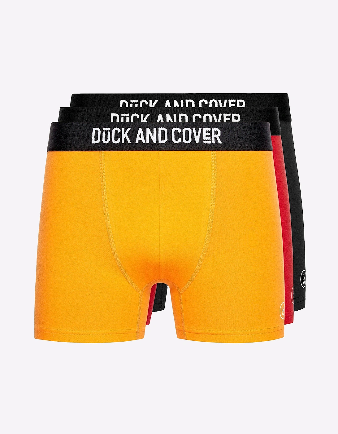 Duck And Cover Duck and Cover Fiery Boxer Shorts 3pk Mens Assorted / Red / Yellow