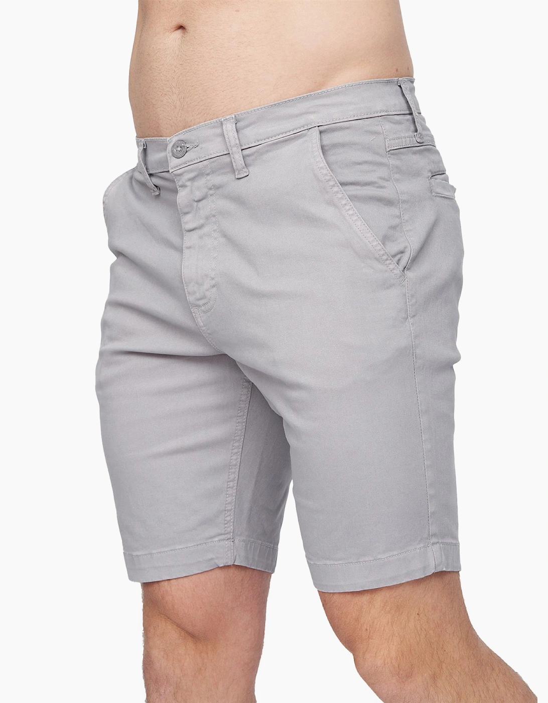 Duck And Cover Moreshore Chino Shorts Mens Light Grey