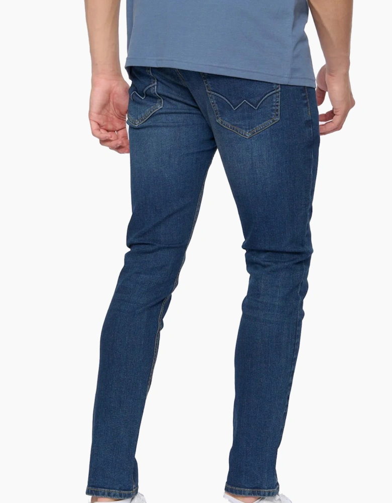 Duck And Cover Duck and Cover Overburg Jeans Mens Dark Wash / Navy