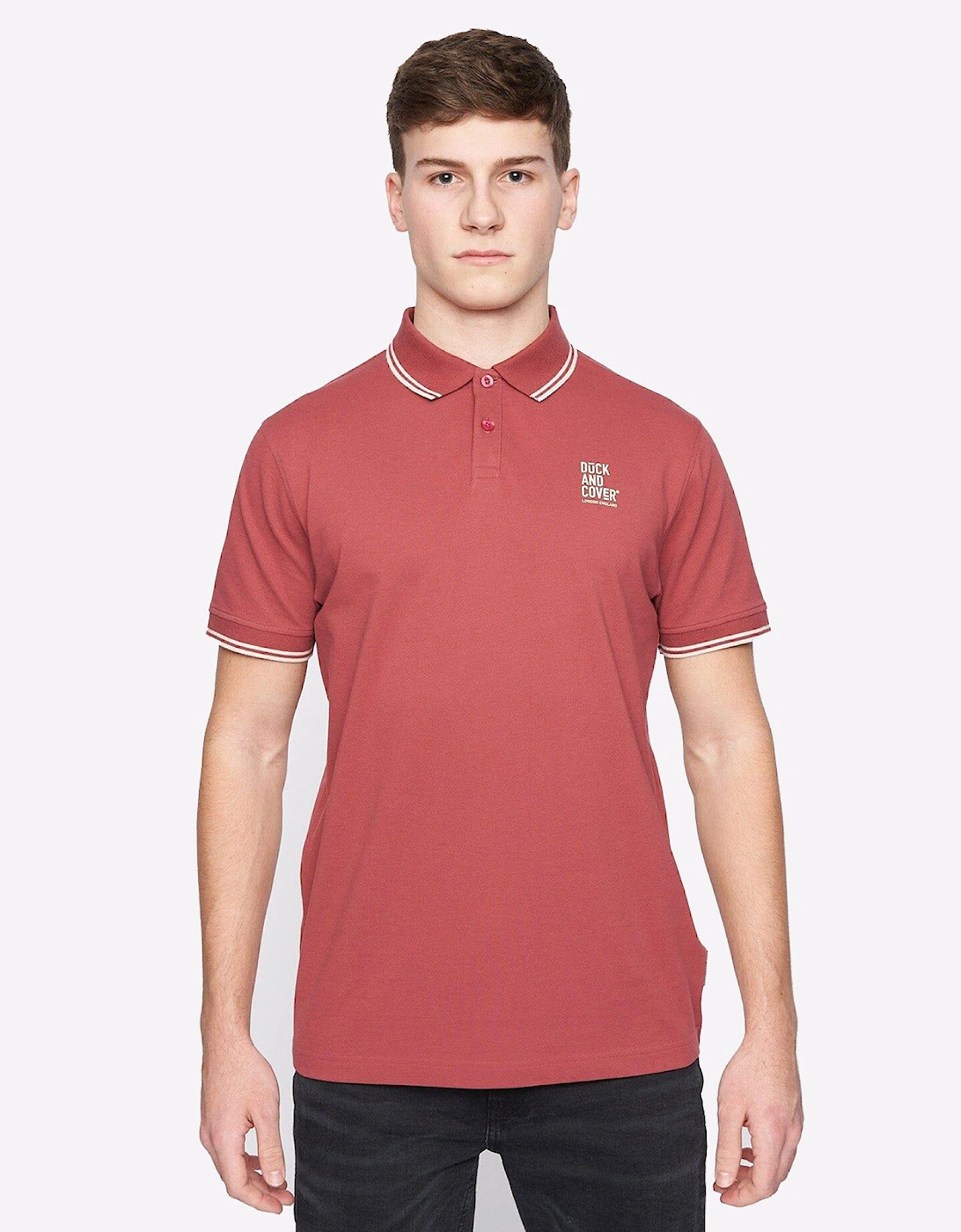 Duck And Cover Sameer Polo Mens Red