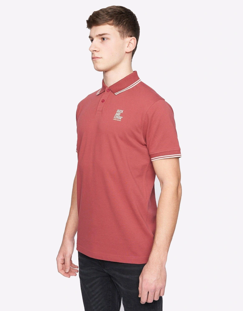 Duck And Cover Sameer Polo Mens Red