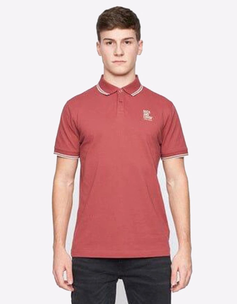 Duck And Cover Sameer Polo Mens Red
