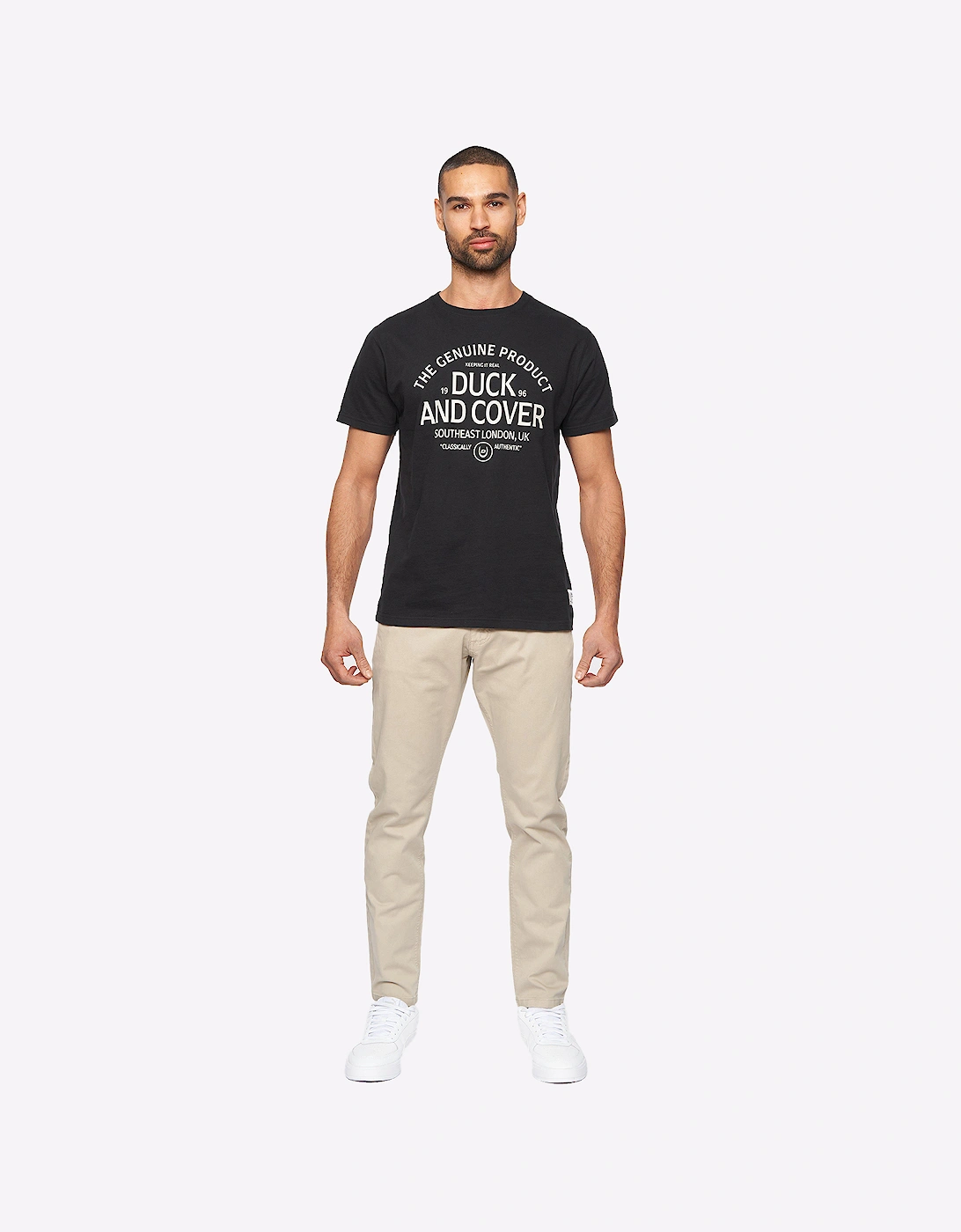 Duck And Cover Moretor Chinos Mens Stone