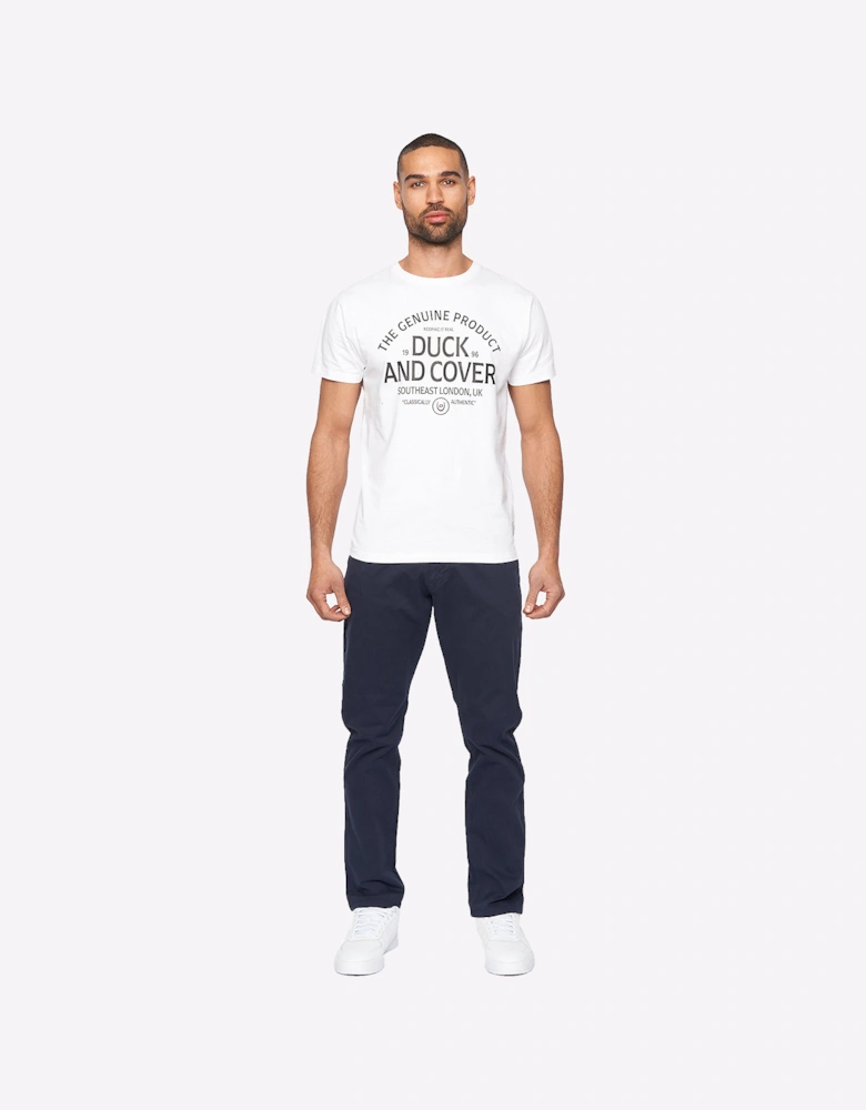 Duck And Cover Moretor Chinos Mens Navy