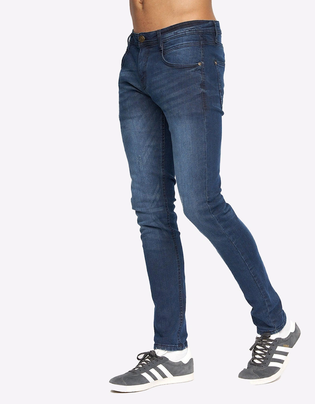 Duck And Cover Tranfold Slim Fit Jeans Mens Dark Wash